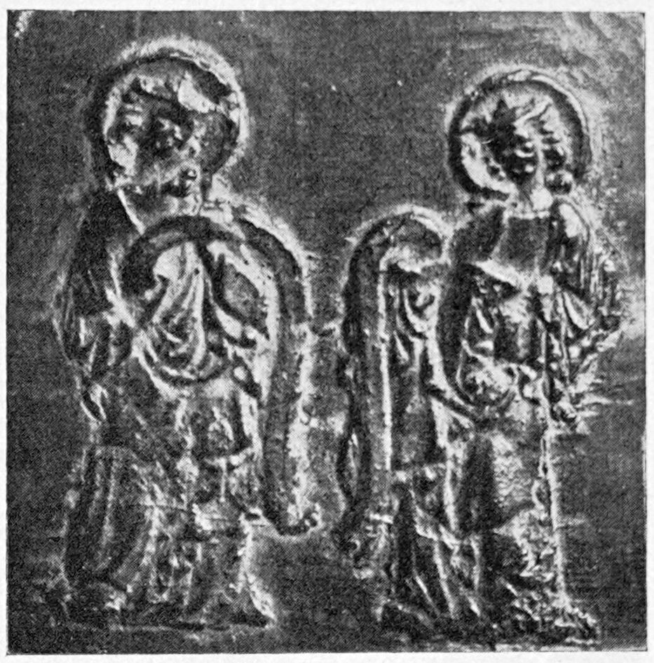 Abbildung 135. Bisperode, zwei Heilige der Glocke von 1415.
